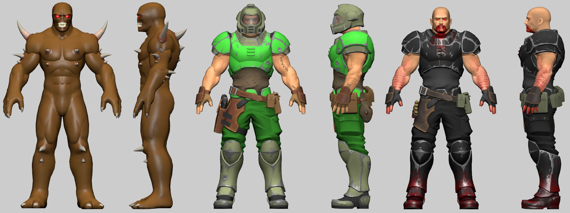 Doomguy Mesh Polygons